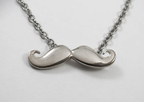 Gold Mustache Necklace (Gold Plated)