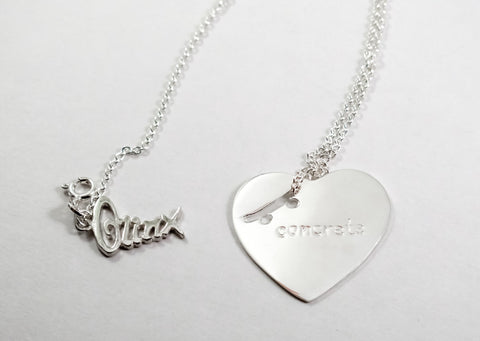 Skate Heart Necklace