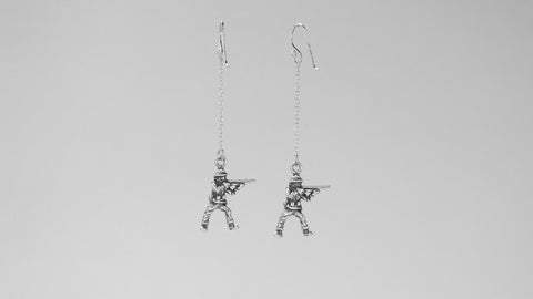 Soldier Earring on Chain