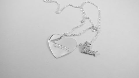 Surf Heart Necklace