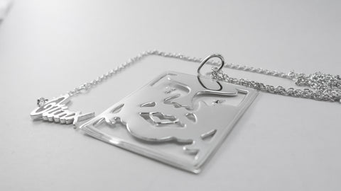 Obey Icon Face Necklace