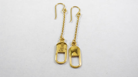 Pill Earring (Gold Plated)