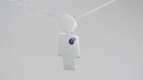 Purple Heart Necklace