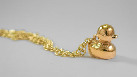 Rubber Ducky Necklace (Gold Plated)