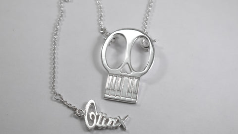 Skull Piano Necklace