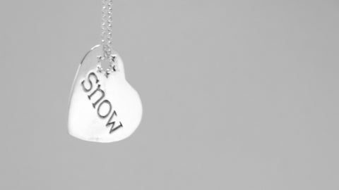 Snow Heart Necklace