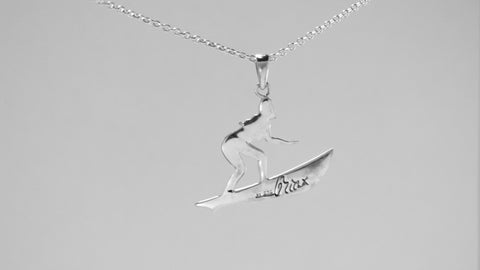 Surf Silhouette Necklace
