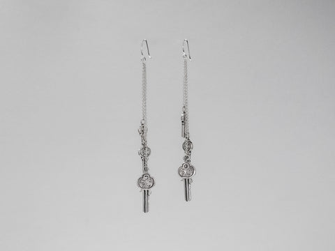 Triple Hanging Key Earring